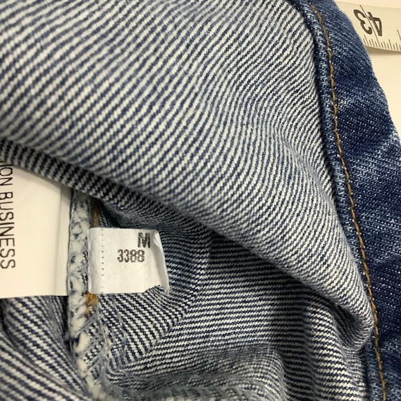 You Com Smocked back jeans straps mini-dress Size M (698) - Picture 9 of 16